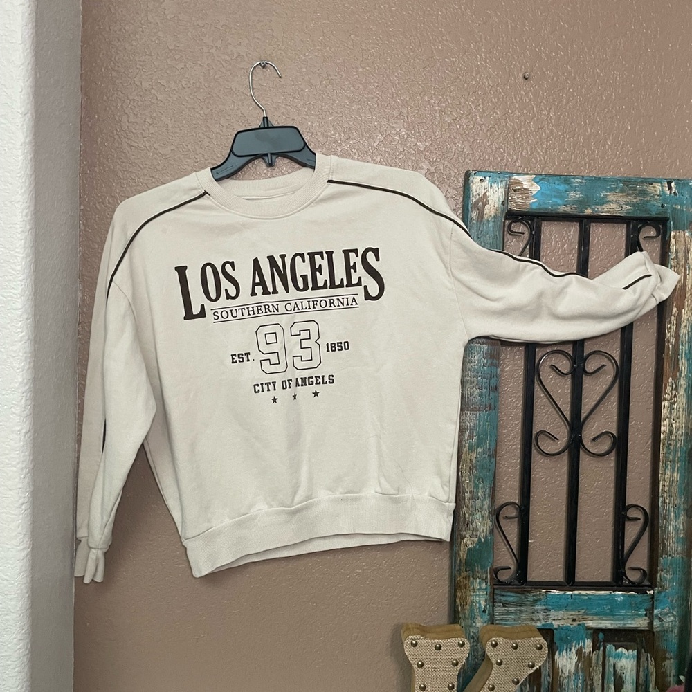 Rebellious One Cream Los Angeles Sweatshirt